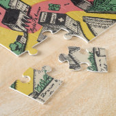 英国ロンドンの戴冠経路図 ジグソーパズル (側面)