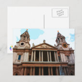英国ロンドンの聖パウロ大聖堂 ポストカード (正面/裏面)