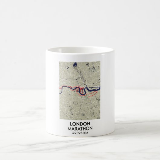 英国ロンドンマラソン旅行 コーヒーマグカップ (中央)