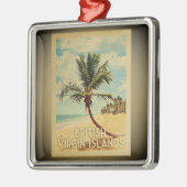 英国ヴァージンアイランズヴィンテージトラベルオーナメント メタルオーナメント (左)