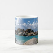 英国ヴァージンアイランドゴルダ風呂ビーチ コーヒーマグカップ (中央)