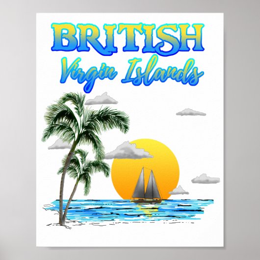 英国ヴァージンアイランドセーリング ポスター (正面)