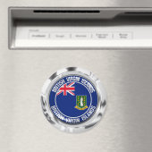 英国ヴァージンアイランドラウンドエンブレム マグネット (インサイチュ (食洗機))