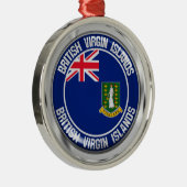 英国ヴァージンアイランドラウンドエンブレム メタルオーナメント (右)