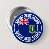 英国ヴァージンアイランドラウンドエンブレム 缶バッジ (正面&裏面)