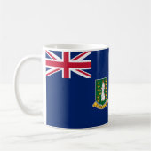 英国ヴァージン諸島国旗セラミックコーヒーマグ コーヒーマグカップ (左)