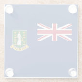 英国ヴァージン諸島国旗 ガラスコースター (裏面)