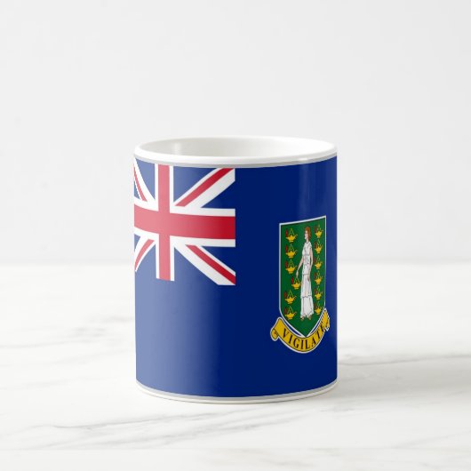 英国ヴァージン諸島国旗 – コーヒーマグカップ (中央)