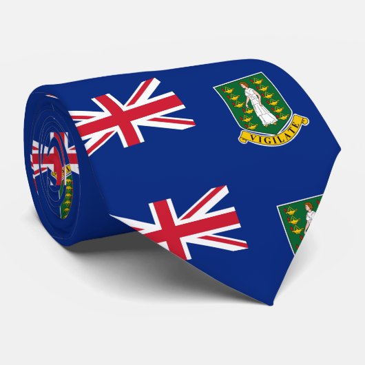 英国ヴァージン諸島国旗 ネクタイ (ロール)