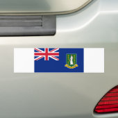 英国ヴァージン諸島国旗 バンパーステッカー (車上)