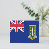 英国ヴァージン諸島国旗 – ポストカード (スタンド正面)
