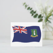 英国ヴァージン諸島国旗 ポストカード (スタンド正面)