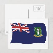 英国ヴァージン諸島国旗 ポストカード (正面/裏面)