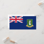 英国ヴァージン諸島国旗(BVI) カード (正面/裏面インサイチュ)