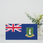 英国ヴァージン諸島国旗(BVI) カード (スタンド正面)