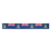 英国ヴァージン諸島国旗(BVI) サテンリボン (正面)