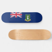 英国ヴァージン諸島国旗(BVI) スケートボード (横)