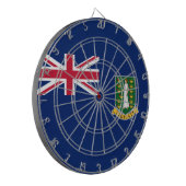 英国ヴァージン諸島国旗(BVI) ダーツボード (正面左)