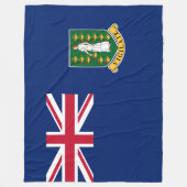 英国ヴァージン諸島国旗(BVI) フリースブランケット (正面)