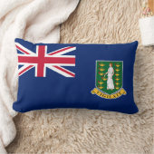 英国ヴァージン諸島国旗(BVI) ランバークッション (ブランケット)