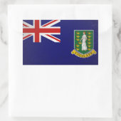 英国ヴァージン諸島 長方形シール (バッグ)