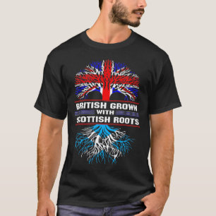 英国人がスコットランドのルーツで育つ Tシャツ