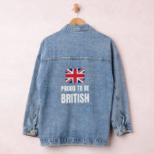 英国人であることを誇りに思う デニムジャケット (ハンガー)