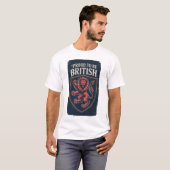 英国人であることを誇りに思うTシャツ Tシャツ (正面フル)