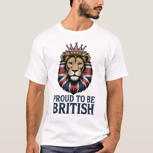 英国人であることを誇りに思うTシャツ Tシャツ (正面)