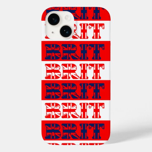 英国人と識別されたストライプ Case-Mate iPhoneケース (裏面)