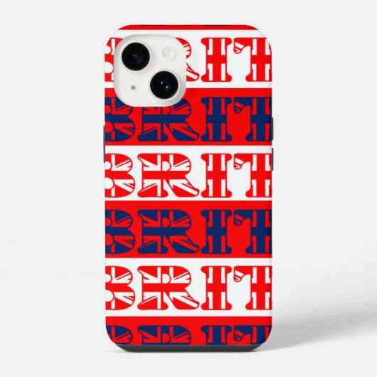英国人と識別されたストライプ iPhoneケース (裏面)