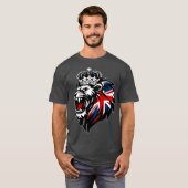 英国人の誇り ライオン  Tシャツ (正面フル)