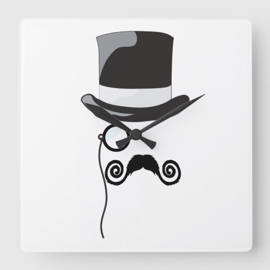 英国人時計 スクエア壁時計 (正面)