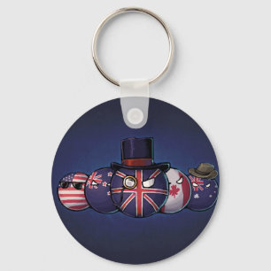 英国人Countryballs キーホルダー