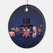 英国人Countryballs セラミックオーナメント (左)