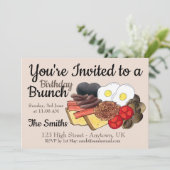 英国伝統のフルイングリッシュブレックファースト イギリス料理 招待状 (スタンド正面)