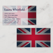 英国保の冷静な運英国の国旗名刺 名刺 (正面/裏面)