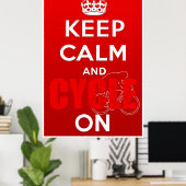 英国保サイクリングでCalm and Cycle ポスター (ホームオフィス)