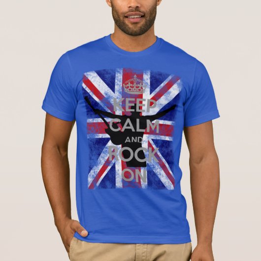 英国保国旗のCalm and Rock Tシャツ (正面)