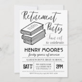 英国先生退職パーティの招待状 招待状 (正面)