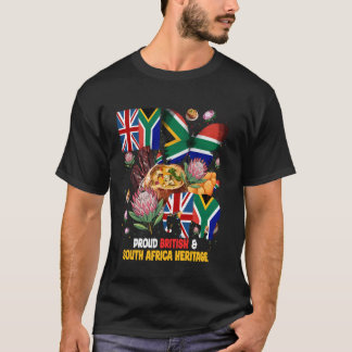 英国南アフリカの文化遺産の子供向けアイデア 英国 Tシャツ