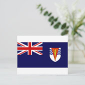 英国南極地域国旗 ポストカード (スタンド正面)