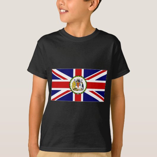 英国南極地域国旗 Tシャツ (正面)