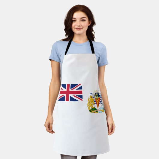 英国南極地域旗 エプロン (着用した状態)