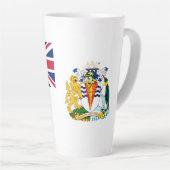 英国南極地域旗 カフェラテマグ (右アングル)