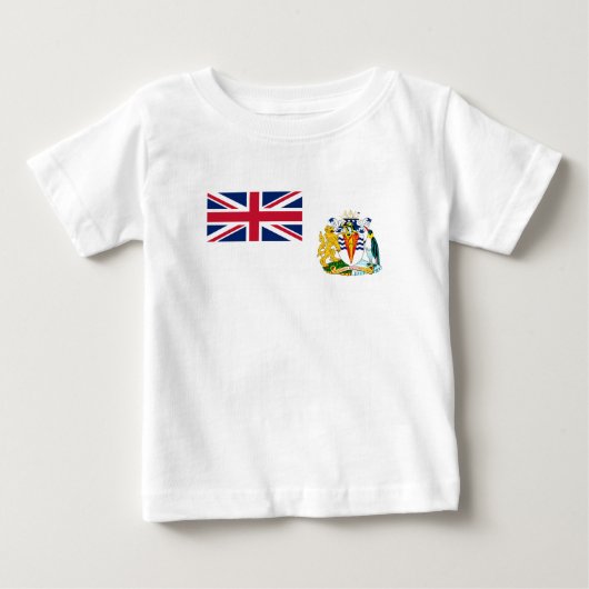 英国南極地域旗 ベビーTシャツ (正面)