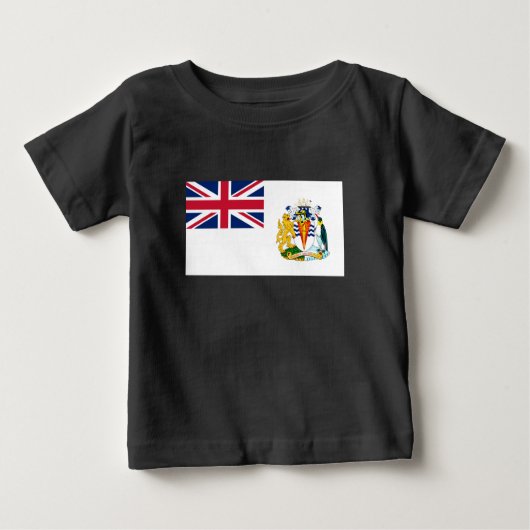 英国南極地域旗 ベビーTシャツ (正面)