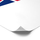 英国南極地域旗 ポスター (角)