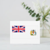 英国南極地域旗 ポストカード (スタンド正面)