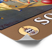 英国南港ヴィンテージ旅行ポスター復元 ポスター (角)